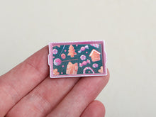 Load image into Gallery viewer, Pink Christmas Tray - Handmade Miniature in 12th Scale