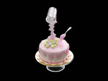 Load image into Gallery viewer, Frozen Moment Pink Sprinkles and Drip Cake - Handmade Miniature Food