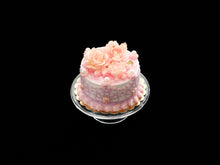 Load image into Gallery viewer, Beautiful Pink Floral Cake - Handmade Miniature Food