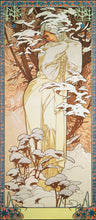 Load image into Gallery viewer, Hand-Painted Art Nouveau Winter Lady Ornament by Artist Mucha - Miniature Decoration