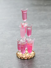 Load image into Gallery viewer, Pink Cocktail Tower - Handmade Miniature Dollhouse Food