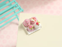 Load image into Gallery viewer, Selection of Pink French Patisseries - Handmade miniature dollhouse food