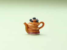 Load image into Gallery viewer, Blueberry Pancakes Decorative Miniature Teapot - 1:12 Scale Handmade Dollhouse Decoration