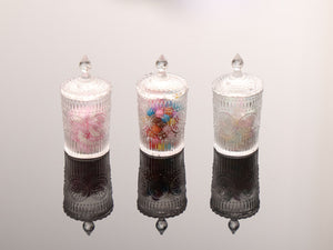 Set of Three Decorative Candy Jars - Handmade Dollhouse Miniature Food