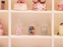 Load image into Gallery viewer, Set of Three Decorative Candy Jars - Handmade Dollhouse Miniature Food