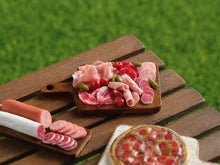 Load image into Gallery viewer, Charcuterie Board - Handmade 12th Scale Dollhouse Miniature