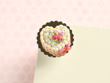 Load image into Gallery viewer, Heart-shaped Charlotte Dessert - Handmade 12th Scale Miniature Food for Dollhoses