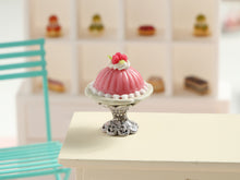 Load image into Gallery viewer, Pink Blancmanger French Dessert - Handmade miniature dollhouse food in 12th scale