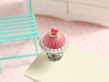 Load image into Gallery viewer, Pink Blancmanger French Dessert - Handmade miniature dollhouse food in 12th scale