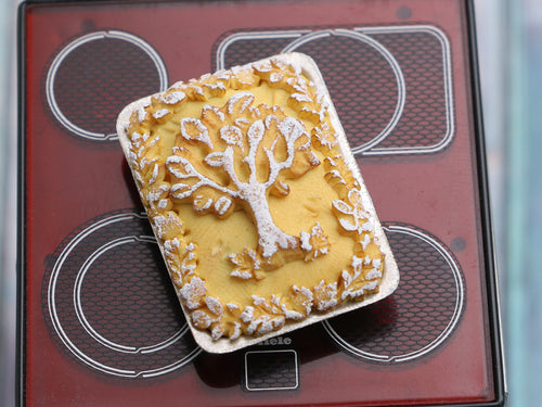 Homebaked Pie with Autumn Tree Decoration - Handmade Miniature Food