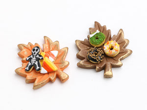 Autumn Leaf Tray or Decoration - Style A Maple Leaf - Handmade Miniature Decoration