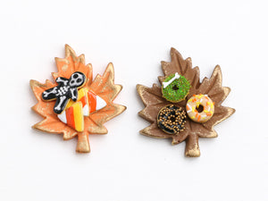 Autumn Leaf Tray or Decoration - Style A Maple Leaf - Handmade Miniature Decoration