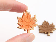 Load image into Gallery viewer, Autumn Leaf Tray or Decoration - Style A Maple Leaf - Handmade Miniature Decoration