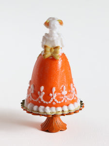 French Marquise Cake in Orange For Autumn - Héloïse - Handmade Miniature Food