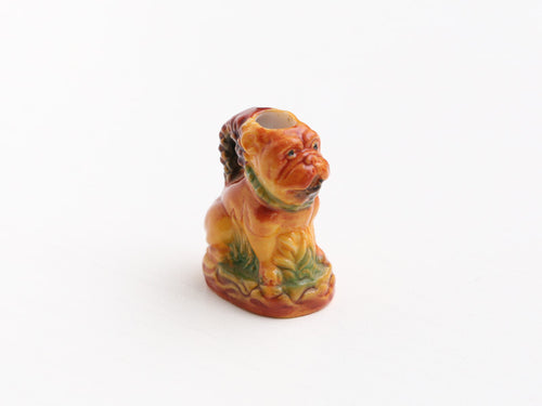 Animal Vase - Bulldog - Dollhouse Miniature Decoration