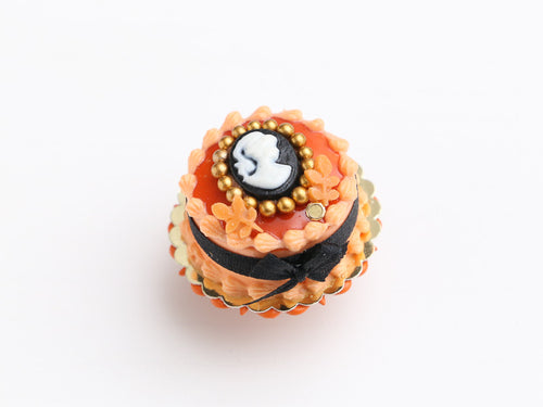 Orange Autumn Cake - Handmade Halloween and Autumn Miniature Food