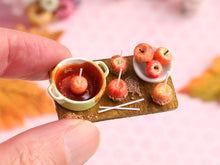 Load image into Gallery viewer, Candy Apples (Toffee Apples) Preparation Board - Handmade Miniature Food