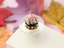 Load image into Gallery viewer, Pink Pumpkin Charlotte Dessert - Handmade Miniature Food