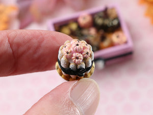 Pink Pumpkin Charlotte Dessert - Handmade Miniature Food