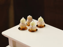 Load image into Gallery viewer, French Religieuse Pastries with Glow-in-the-Dark Icing - Handmade Miniature Food