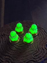 Load image into Gallery viewer, French Religieuse Pastries with Glow-in-the-Dark Icing - Handmade Miniature Food