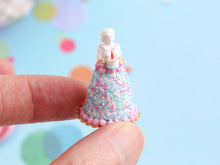 Load image into Gallery viewer, French Marquise Cake &quot;Louise&quot; - Birthday Collection - Handmade 12th Scale Dollhouse Miniature