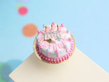 Load image into Gallery viewer, Beautiful HAPPY BIRTHDAY Cake - Handmade Miniature Food in 12th Scale