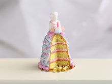 Load image into Gallery viewer, French Marquise Cut Cake &quot;Keira&quot; - Birthday Collection - Handmade 12th Scale Dollhouse Miniature