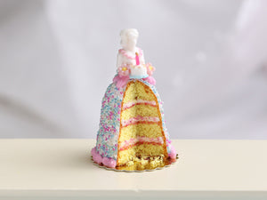 French Marquise Cut Cake "Keira" - Birthday Collection - Handmade 12th Scale Dollhouse Miniature