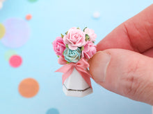 Load image into Gallery viewer, Pitcher of Beautiful Roses - Handmade Miniature Food in 12th Scale