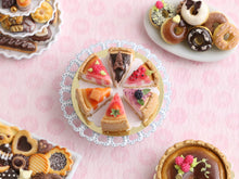 Load image into Gallery viewer, Cheesecake Sampler - 6 Delicious Slices - Handmade Miniature Food for Dollhouses