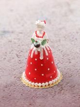 Load image into Gallery viewer, Christmas Marquise Cake &quot;Noëlle&quot; - Handmade Miniature Dollhouse Food