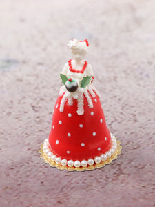 Christmas Marquise Cake "Noëlle" - Handmade Miniature Dollhouse Food