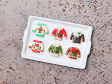 Load image into Gallery viewer, Novelty Christmas Sweater Cookies Display B - Handmade Miniature Food