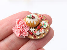 Load image into Gallery viewer, Christmas Brioche and Cookies in 1:12 Scale for Dollhouses