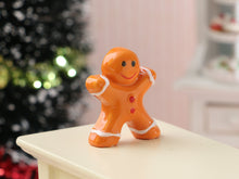 Load image into Gallery viewer, Cute Porcelain Gingerbread Man Decoration in 1:12 Scale for Dollhouses