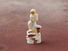 Load image into Gallery viewer, Hand-Painted Art Nouveau Winter Lady Ornament by Artist Mucha - Miniature Decoration