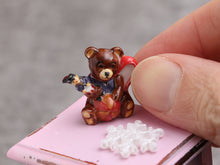 Load image into Gallery viewer, Teddy Bear - Decorative Porcelain Christmas Teapot - 12th Scale Ornament for Dollhouse