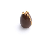 Load image into Gallery viewer, Set of Three French Porcelain Easter &#39;Chocolate&#39; Decorations - Egg, Hen, Fish - OOAK - Dollhouse Miniature