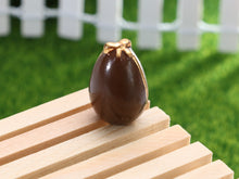 Load image into Gallery viewer, Set of Three French Porcelain Easter &#39;Chocolate&#39; Decorations - Egg, Hen, Fish - OOAK - Dollhouse Miniature