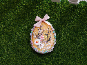 Three 'Big' Easter Egg Cookies - OOAK - Dollhouse Miniature