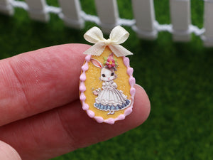 Three 'Big' Easter Egg Cookies - OOAK - Dollhouse Miniature