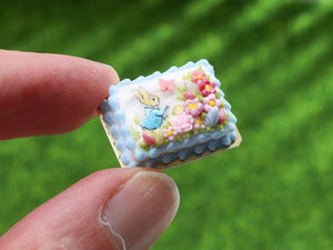 Peter Rabbit Sheet Cake - OOAK - Dollhouse Miniature