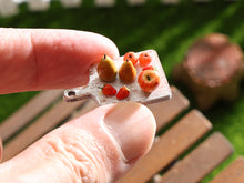 Load image into Gallery viewer, Fruit on Wooden Board - Handmade Miniature Dollhouse Food