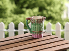 Load image into Gallery viewer, Beautiful Asparagus Majolica Barbotine Pitcher - Miniature Dollhouse Tableware