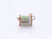 Load image into Gallery viewer, Whimsical Teapots - Tall Pink, Bed, Pink &amp; Gold, Jukebox - Dollhouse Miniature Decoration