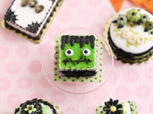 Load image into Gallery viewer, Frankenstein&#39;s Monster Halloween Cake &quot;Franken-cake&quot; - Handmade Miniature Food