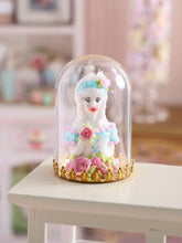 Load image into Gallery viewer, Decorative "Marie-Antoinette" Bust for Spring, Removable Dome - 1:12 Scale Handmade Miniature