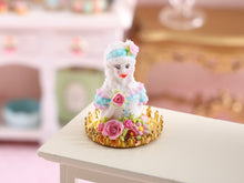 Load image into Gallery viewer, Decorative "Marie-Antoinette" Bust for Spring, Removable Dome - 1:12 Scale Handmade Miniature