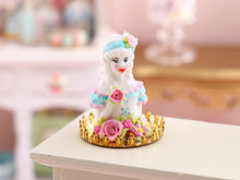 Load image into Gallery viewer, Decorative "Marie-Antoinette" Bust for Spring, Removable Dome - 1:12 Scale Handmade Miniature